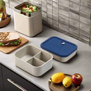 Contenedor de Silicona de Grado Alimenticio Ecológico de 1300 ml, Libre de BPA, con Tres Compartimentos y Ventilación para Conservación - Product Image 2