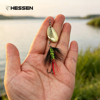 Nouvelle Leurre de Pêche Spinner Hessen en Promotion 80mm 6g pour lancer longue distance, leurres nageurs pour eau douce, pour Brochet et Saumon