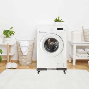 Carrito móvil telescópico con ruedas giratorias, carrito móvil ajustable con soporte de alta resistencia, 4 ruedas giratorias de bloqueo - Product Image 5