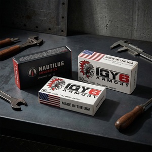Boîte à munitions personnalisée 9 mm, emballage en papier imprimé robuste pour munitions avec plateau, vente en gros directement du fabricant - Product Image 3