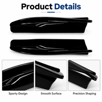 Diffuseurs d'angle de pare-chocs arrière ABS pour Audi A5 S5 F5 Facelift 4 portes Sportback, style fibre de carbone noir brillant