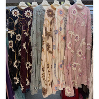 Ensemble Abaya deux pièces brodé à la main Zifeng OEM, élégant, pour femmes musulmanes, robe longue pour mariage ou fête