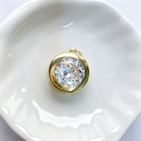 Pendentifs en cuivre en gros avec strass et cristaux, breloques multi-formes serties de clos, fournitures de fabrication de bijoux DIY en or pour femmes