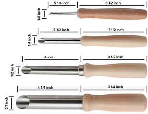 Kit di 4 Punzoni Rotondi in Acciaio Inox per <span class=keywords><strong>Ceramisti</strong></span> e Scultori - Product Image 3
