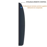 Control Remoto IR Negro de 25 Botones, Modelo 2026, el Más Vendido, para Proyector/TV/STB, Disponible para Pedidos al por Mayor, 12 Meses de Garantía