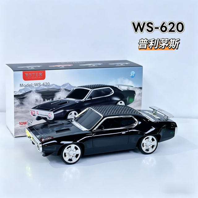 WSTER WS-620 High Quality Sports Car Model Blue Tooth Speaker Wireless Portable Mini Sound Box with LED Light TWS Support