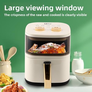 Friggitrice ad Aria Camel 6L di Grande Capacità con Controllo Touch, 1100W, Forno Elettrico Multifunzione per Casa, per <span class=keywords><strong>Patatine</strong></span> <span class=keywords><strong>Fritte</strong></span> - Product Image 2