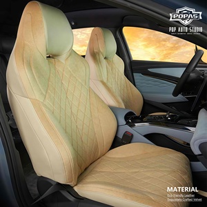 Housses de siège <span class=keywords><strong>auto</strong></span> en cuir et velours, imperméables, durables, sur mesure, toutes saisons, luxe, ajustement 360°, vente directe usine Pop <span class=keywords><strong>Auto</strong></span> Studio - Product Image 1