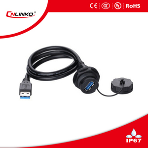 Cnlinko <span class=keywords><strong>USB</strong></span> <span class=keywords><strong>3.0</strong></span> Tốc Độ Cao Dữ Liệu Cáp <span class=keywords><strong>USB</strong></span> Kết Nối IP68 Không Thấm Nước Thông Tư Cổng <span class=keywords><strong>USB</strong></span> Cắm Kết Nối - Product Image 3