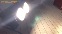 Polarlights LED éclairage de scène équipement public lumières LED COB blanc + blanc chaud 2 yeux Blinder lumière pour spectacle de scène événement