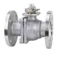 Válvulas de Bola de Acero Inoxidable 304/316 SCS13 de 2 Piezas, Manuales, de Alta Temperatura, con Brida OEM, para Uso en Tuberías de Petróleo, Gas y Agua