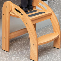 Chaise échelle pour enfants en bois vente en gros aide de cuisine escabeau pliable pour enfants