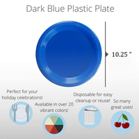 Aanpasbare 7'' 9'' 10.25'' multifunctionele party PS plastic serveerschotels voor dessert, fruit en salade