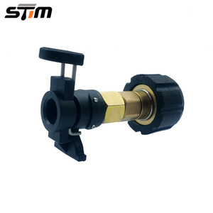 Adaptateur de tuyau haute pression en cuivre et plastique noir pour lave-auto, connexion d'entrée de pistolet à eau - Product Image 1