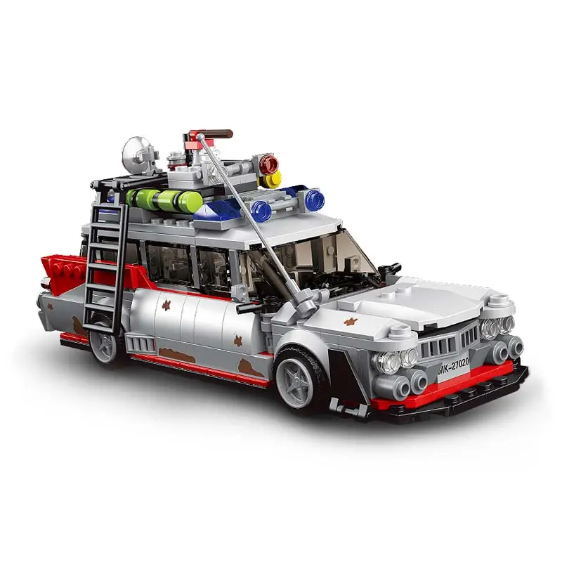 MOLD KING 10021 DIY Mini Luxus Spielzeug Auto pädagogische Kunststoff Kit Ziegel Set GHOST BUS Modellbau Auto Block für Kinder