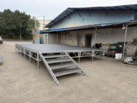 Matériel de décoration pour scène de mariage, fabriqué en Chine, colonnes en cristal, escaliers pliants en aluminium