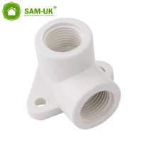 Pemasok air pipa PVC standar BS 1/2 ", harga kompetitif, Aksesori pipa PVC pas, benang PVC, pelat siku