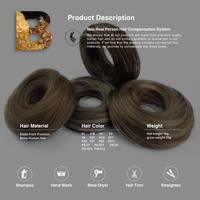 Vente en gros professionnel 18 couleurs French Twist extensions de cheveux humains chignon beignets pour Chignon de danse accessoires de cheveux professionnels