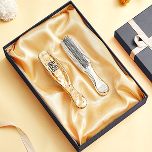 Massage Comb Scalp Cleansing Anti Static Women Meridian Hair Care Gold - Product Image 2