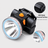 Linterna Frontal LED Recargable XJ-5201 de 50W, Impermeable, de ABS, con Carga Tipo-C, Alcance de 200-500m, Batería Dual de Litio, para Patrullaje y Camping