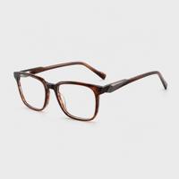 Bingkai Optik Full Frame Asetat Model 0883 52-19-150 dengan Aksen Tangkai Berbentuk T dari Logam