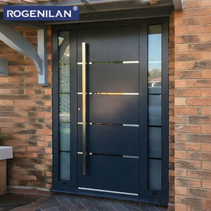 ROGENILAN, Proveedor Chino de Puertas Pivotantes de Seguridad de Aluminio <span class=keywords><strong>Antirrobo</strong></span> <span class=keywords><strong>para</strong></span> Entrada Principal de Viviendas - Product Image 1