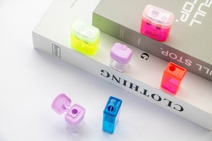 <span class=keywords><strong>Taille</strong></span>-<span class=keywords><strong>crayon</strong></span> en plastique multifonctionnel de haute qualité avec couvercle, couleur vive, standard <span class=keywords><strong>pour</strong></span> l'école et le bureau - Product Image 4