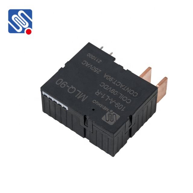 Meishuo MLQ-90-109-A-L1-R Normally Open QC Single Coil 9volt Bistable Relay 90A/250vac Magnetic Latching Relay