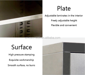 <span class=keywords><strong>Armoire</strong></span> à dossiers et à médicaments moderne en acier inoxydable 304 - Rangement verrouillable pour hôpital, <span class=keywords><strong>pharmacie</strong></span>, clinique - Product Image 4