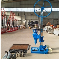 Prix usine Rujie 7.5HP Moteur de pompe de boîte de vitesses pour foreuse à colonne essence/diesel, profondeur de forage maximale 30M, forage haute efficacité