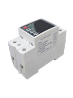 Protecteur multifonction WiFi 63A pour tension, courant et kWh, protection contre les surtensions, les sous-tensions et les surcharges pour boîtier de distribution domestique