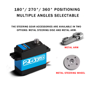 Servo Digital Metálico <span class=keywords><strong>DS3225</strong></span> de 25 kg, Alto Torque, Impermeable, para Dirección de Autos RC de Escala 1/8 y 1/10 - Product Image 2