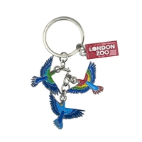 Porte-clés en métal personnalisés pour cadeaux promotionnels, OEM, animaux émaillés (Panda, Koala, Kangourou), pendentifs de sac pour souvenirs de zoo