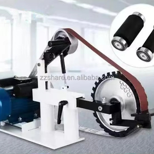 2 X 72 Belt Grinding Machine Metal Plate <strong>Sand</strong> Knife Belt <strong>Grinder</strong> Machine - Product Image 2