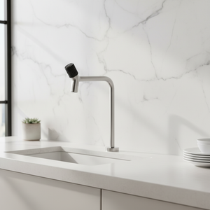 Robinet d'évier <span class=keywords><strong>de</strong></span> cuisine moderne en acier inoxydable 304, nouveau design, avec poignée moletée - Product Image 3