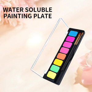 KOKOFOREST <span class=keywords><strong>Peinture</strong></span> corporelle et faciale pour enfants, soluble dans l'eau, fluorescente, sans danger pour la peau, certifiée MSDS, 8 couleurs - Product Image 4