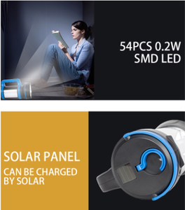 Đèn pin <span class=keywords><strong>led</strong></span> chất lượng cao-Đèn chính 5w với đèn <span class=keywords><strong>led</strong></span> <span class=keywords><strong>3</strong></span> mặt 54-3600mah 10 cắm trại pin sạc pin lithium 60 abs - Product Image 3