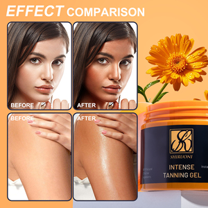 Gel autobronzant naturel pur hydratation de l'humidité accélérateur de teinte Bronze Gel de bronzage léger <span class=keywords><strong>crème</strong></span> de gel de teinte moyenne - Product Image 6