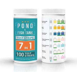 Tiras de teste de água 7 em 1 para aquário, teste fácil e preciso de 100 contagens de nitratos, nitritos, dureza, cloreto e carbonato, <span class=keywords><strong>pH</strong></span> - Product Image 1