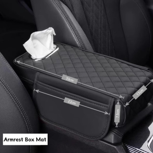 Coussin d'accoudoir universel pour voiture avec support de coude pour console centrale et rangement pour mouchoirs, protection de matelas d'accoudoir automobile - Product Image 4