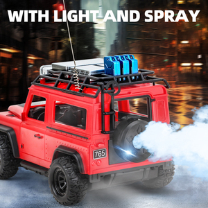 Voiture télécommandée <span class=keywords><strong>RC</strong></span> tout-terrain en plastique avec lumière LED, haute vitesse, simulation de pulvérisation, jouet pour enfants, jeu en extérieur - Product Image 3