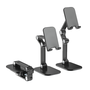 Support de bureau pliable réglable <span class=keywords><strong>en</strong></span> hauteur pour téléphone portable et tablette, idéal pour le bureau ou la maison - Product Image 1