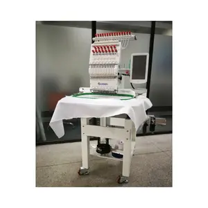 2 head flat embroidery machine computerized used embroidery machine For T-shirt