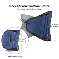 Masseur cervical gonflable réglable, kit de traction cervicale médical à domicile, appareil de correction pour soulager les douleurs du haut du dos
