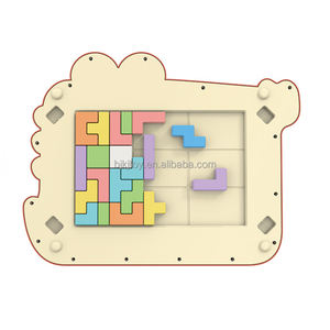 2023二合一彩色磁性绘图板，带滑动拼图块幼儿写字板 - Product Image 5