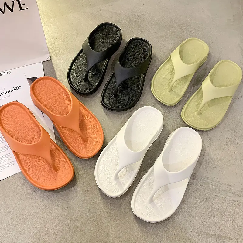 Hot selling custom logo beach summer casual soft sole clip indoor outdoor EVA women flip flops slippers fresh cool