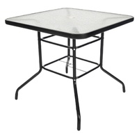 Ensemble de meubles pliables Oeytree Chaise balançoire extérieure carrée et ronde avec table en verre trempé pour plage à usage domestique