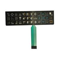 Clavier à boutons-poussoirs à membrane de qualité industrielle personnalisé avec support adhésif 3M