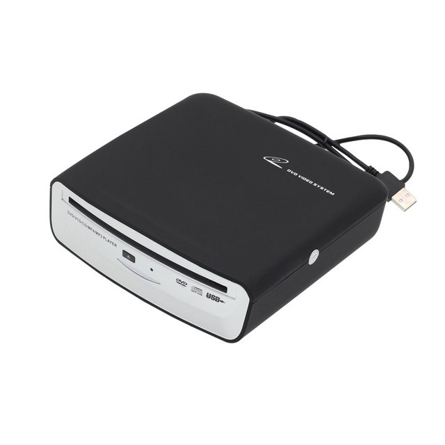 Car Radio CD/ Dish Box Player with USB 2.0 Interface External Stereo Black for Android