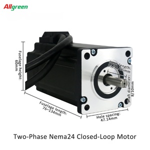 ชุดควบคุมมอเตอร์สเต็ปเปอร์แบบวงปิด DC24V~50V 4/4.5/5/5.8A 2/2.3/2.8/4.5/4.8/5.5N.m 1000PPR 4 แกน 2 เฟส Nema24 DC - Product Image 4